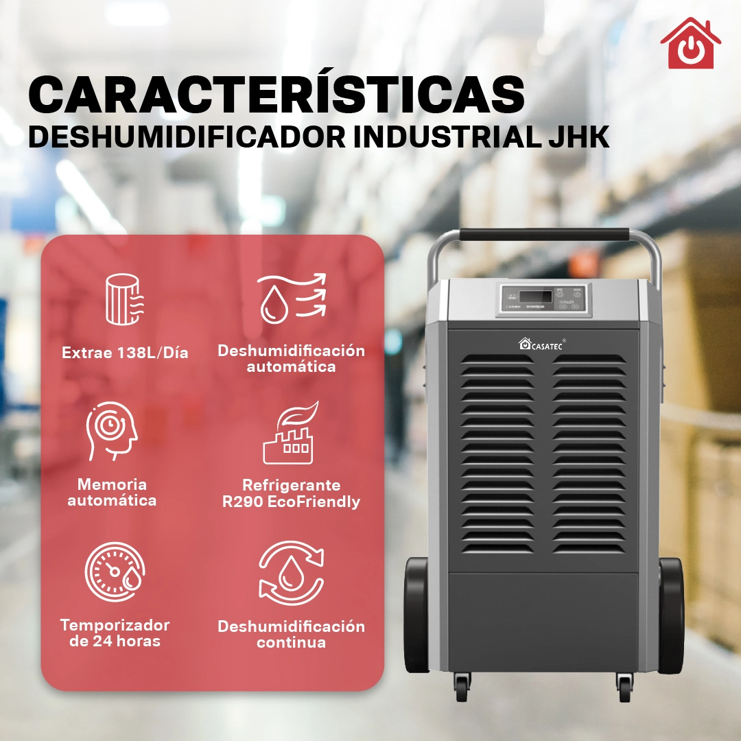 Deshumidificador industrial JHK-138L/ 200m2 - Imagen 3