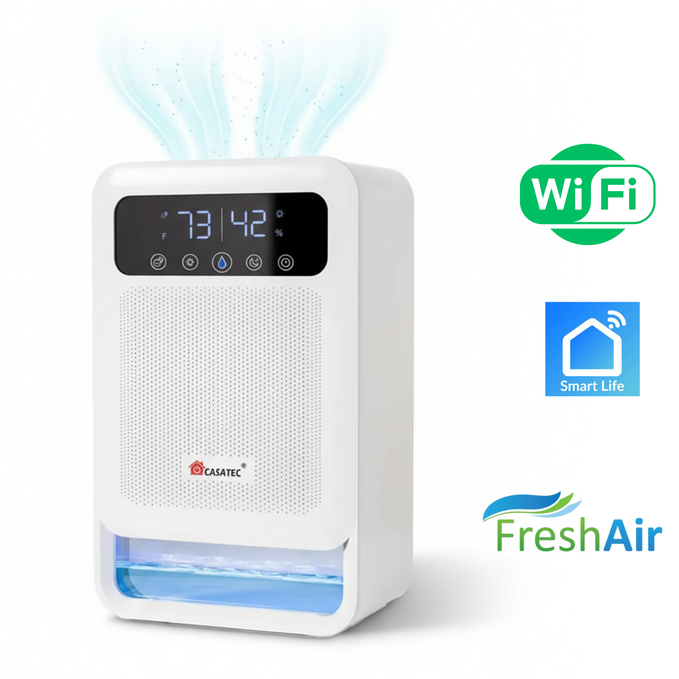 Deshumidificador SmartDry Pro Wifi con Ionizador de aire 3.8 Lts °Preventa°